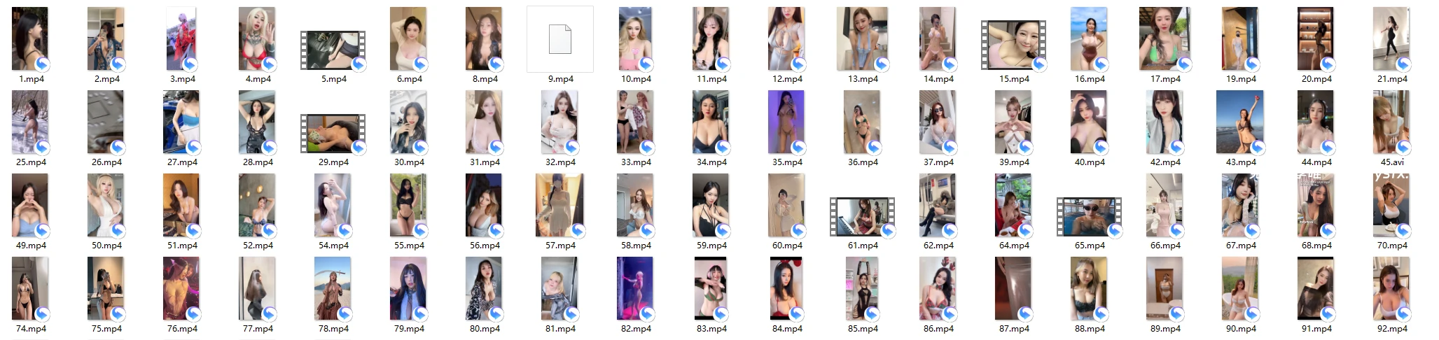 某音各大美女博主付费视频大合集，整整100部-资源社