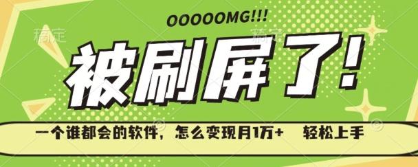 一个谁都会的软件，怎么变现月1万+轻松上手-网创
