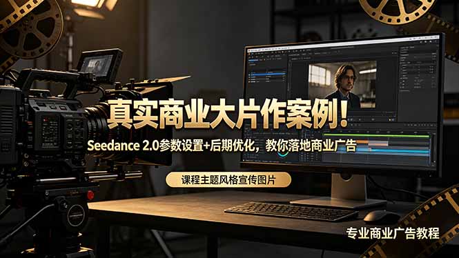 真实商业大片作案例！Seedance 2.0参数设置+后期优化，教你落地商业广告-网创