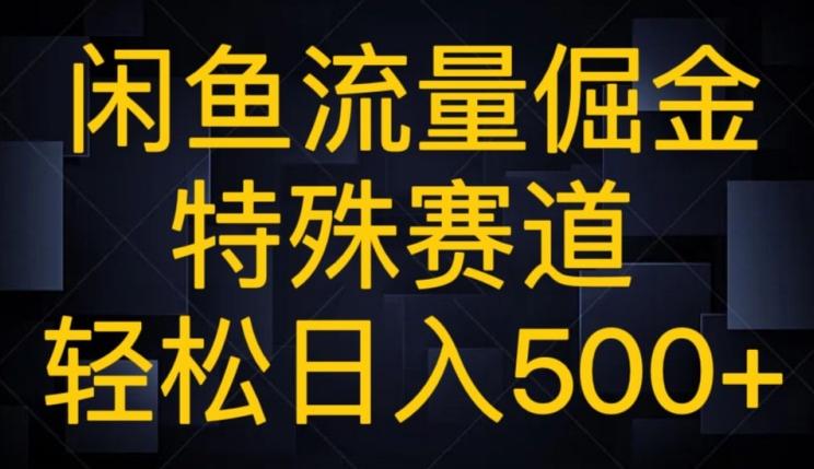 闲鱼流量倔金，特殊赛道，轻松日入500+-网创