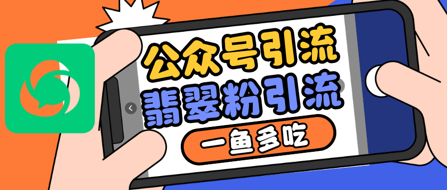公众号低成本引流翡翠粉，高客单价，大力出奇迹一鱼多吃-网创