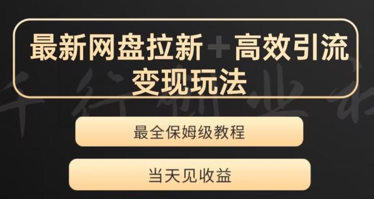 最新最全夸克网盘拉新变现玩法，多种裂变，举一反三变现玩法【揭秘】-网创