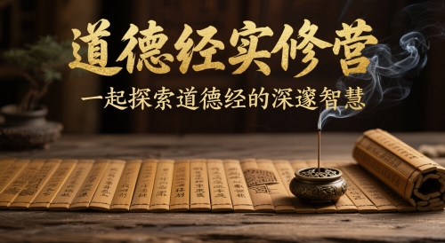 道德经实修营，一起探索道德经的深邃智慧-网创