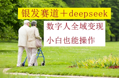 银发赛道+deepseek数字人全域变现，小白也能操作-网创