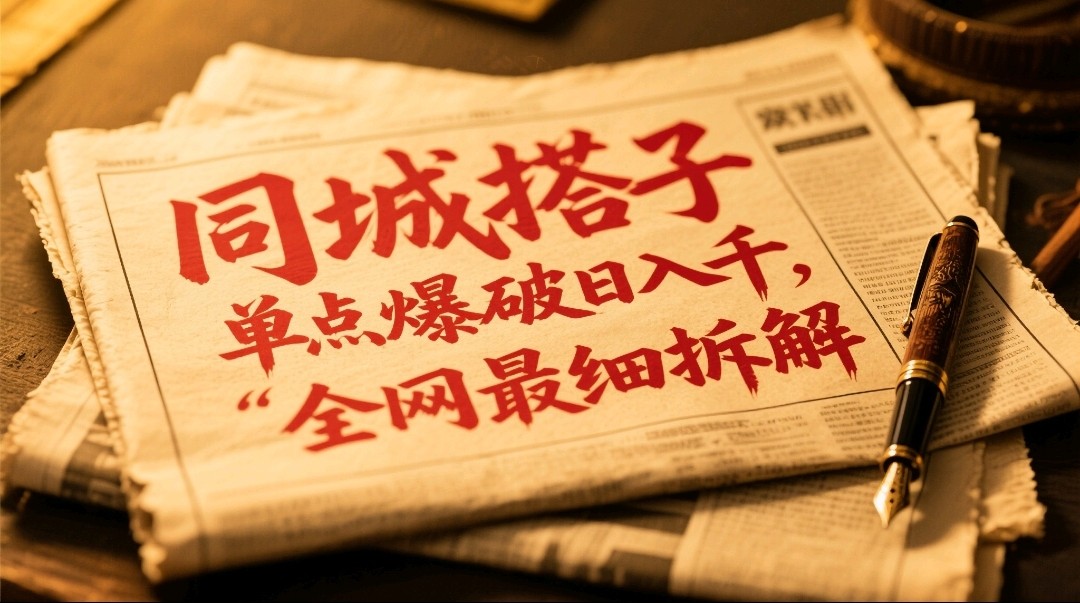 同城搭子群19.9单点爆破日入千，搭子组局月入万，全网最细拆解-网创