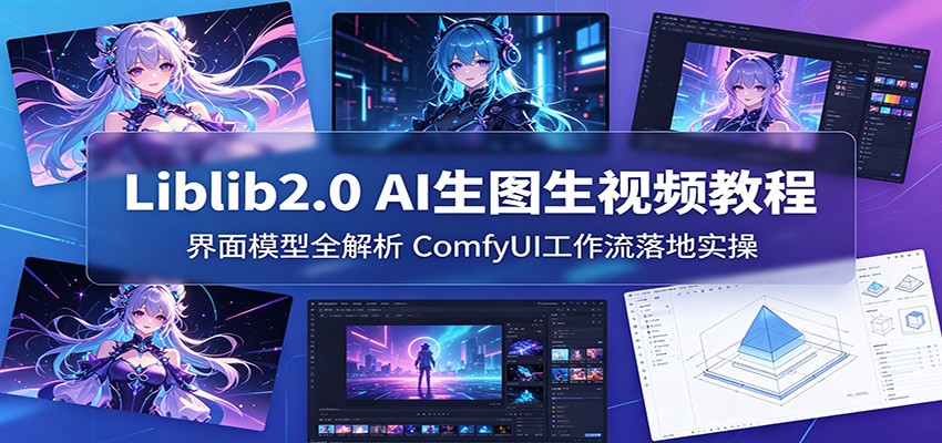 Liblib2.0 AI生图生视频教程：界面模型全解析，ComfyUI工作流落地实操-网创